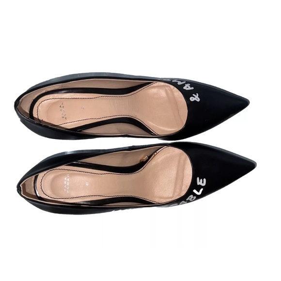 ZARA  Ambitious Unstoppable Black Pointed Toe Heel
Shoes 39 - Picture 8 of 11